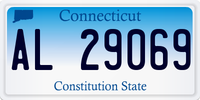 CT license plate AL29069