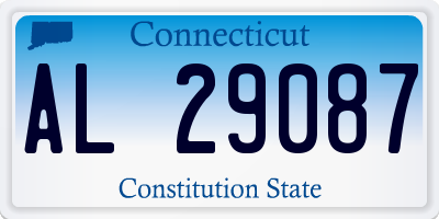 CT license plate AL29087