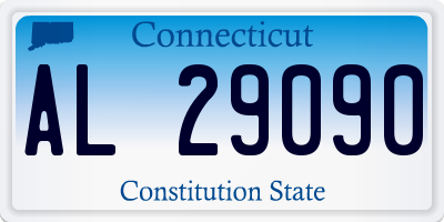 CT license plate AL29090