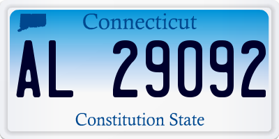 CT license plate AL29092