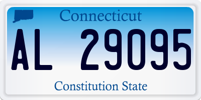 CT license plate AL29095
