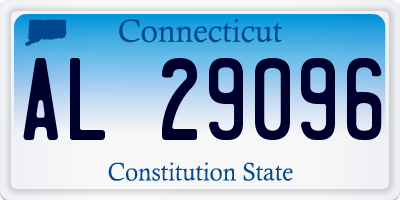 CT license plate AL29096
