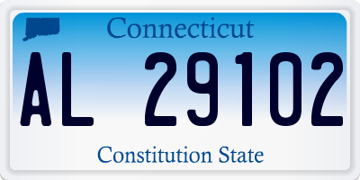CT license plate AL29102