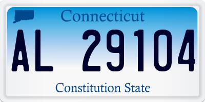 CT license plate AL29104