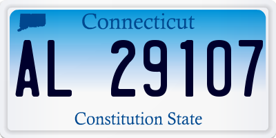 CT license plate AL29107