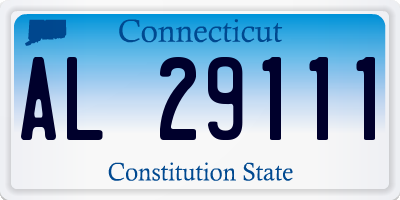 CT license plate AL29111