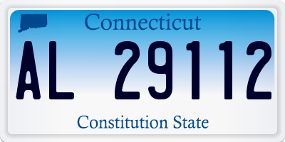 CT license plate AL29112