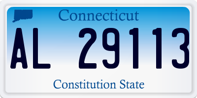 CT license plate AL29113