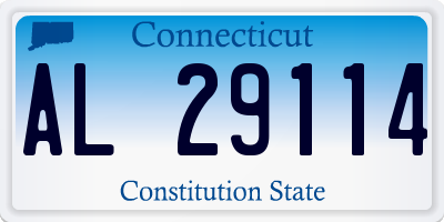 CT license plate AL29114