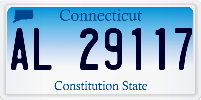 CT license plate AL29117