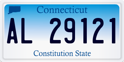 CT license plate AL29121