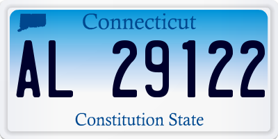 CT license plate AL29122