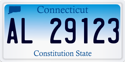 CT license plate AL29123