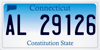 CT license plate AL29126