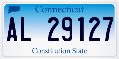 CT license plate AL29127