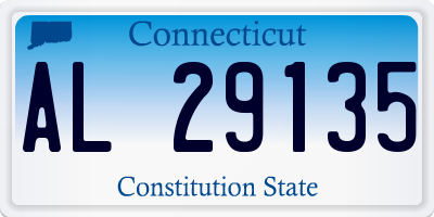 CT license plate AL29135