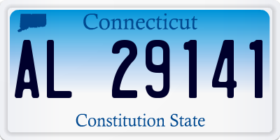 CT license plate AL29141