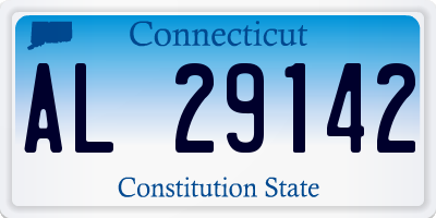 CT license plate AL29142