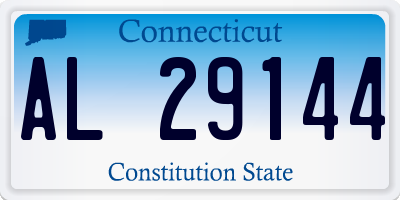 CT license plate AL29144