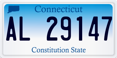 CT license plate AL29147