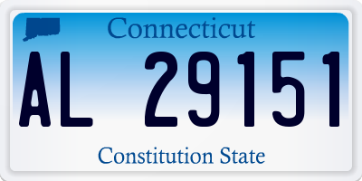 CT license plate AL29151