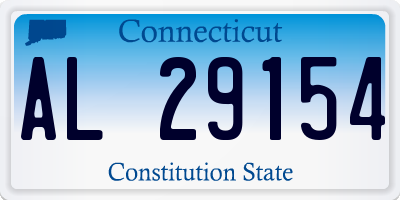 CT license plate AL29154