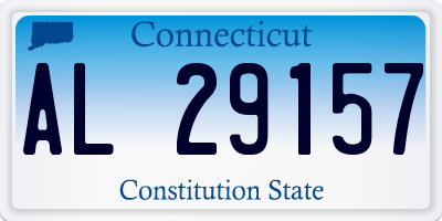 CT license plate AL29157