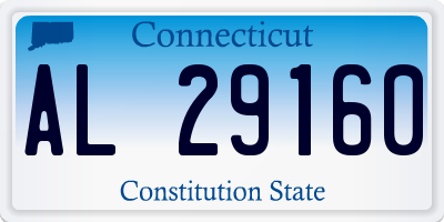 CT license plate AL29160