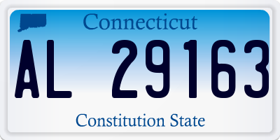 CT license plate AL29163