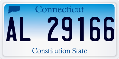 CT license plate AL29166