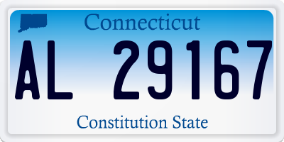 CT license plate AL29167