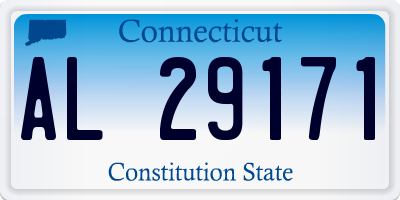 CT license plate AL29171