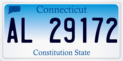 CT license plate AL29172