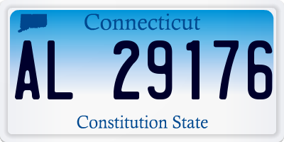 CT license plate AL29176
