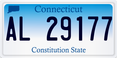 CT license plate AL29177
