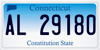 CT license plate AL29180
