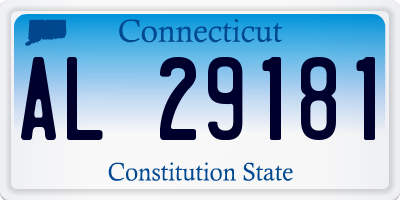 CT license plate AL29181