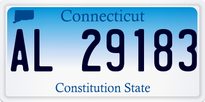 CT license plate AL29183