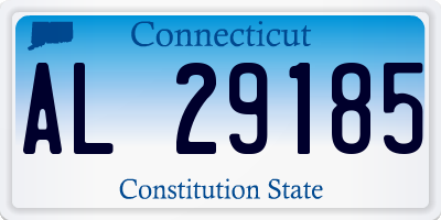 CT license plate AL29185