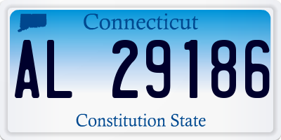 CT license plate AL29186