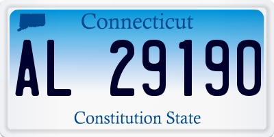 CT license plate AL29190