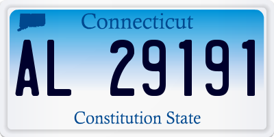 CT license plate AL29191