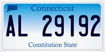 CT license plate AL29192
