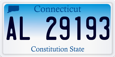 CT license plate AL29193