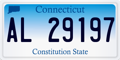 CT license plate AL29197