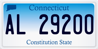CT license plate AL29200