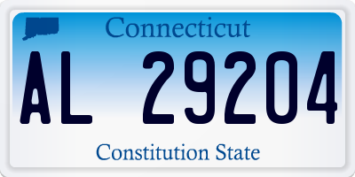 CT license plate AL29204