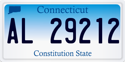 CT license plate AL29212