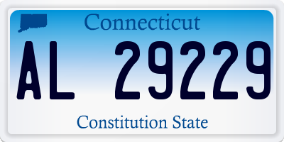 CT license plate AL29229