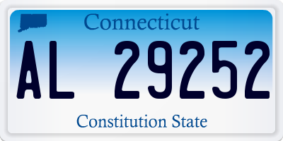 CT license plate AL29252